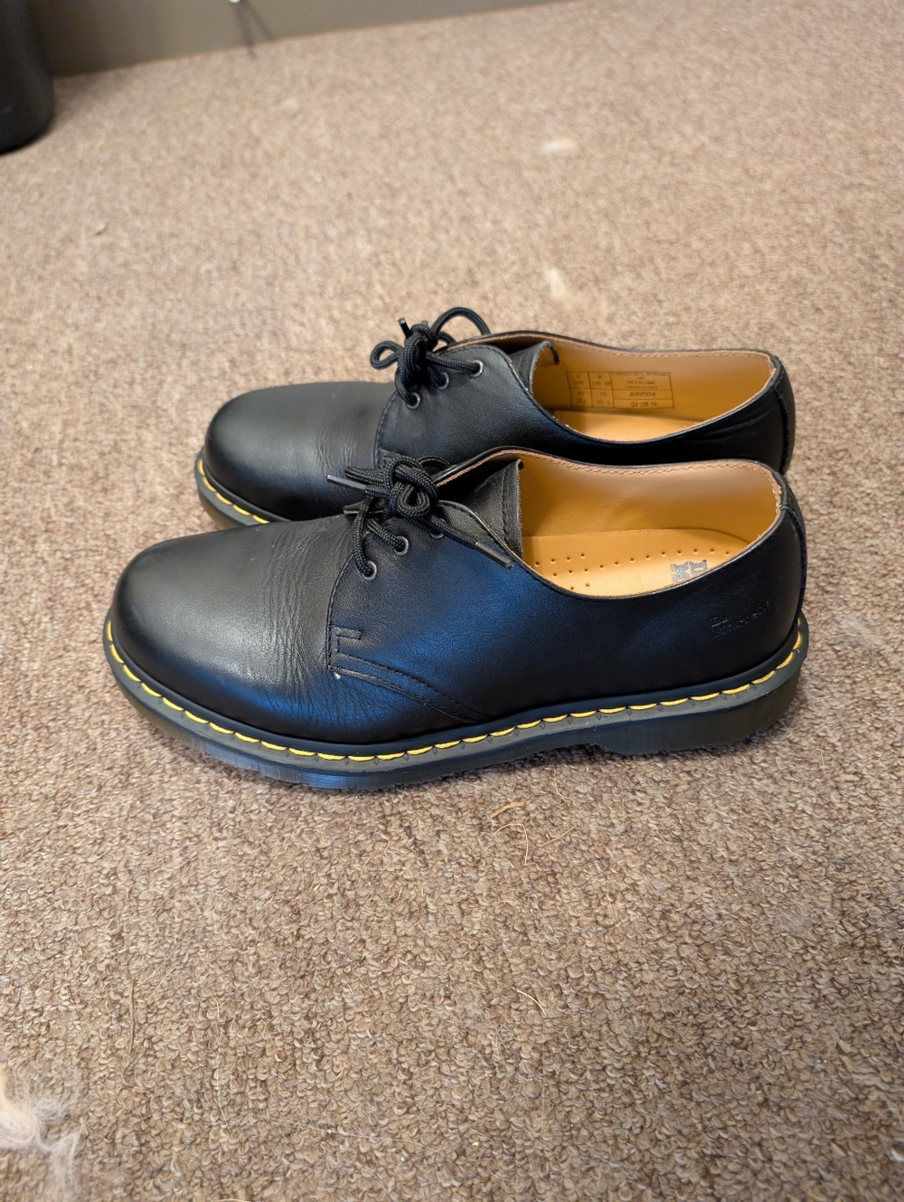 Dr. Martens 1461 Oxford Shoe Smooth Black Leather Womens Size 10 (Mens Size 9)